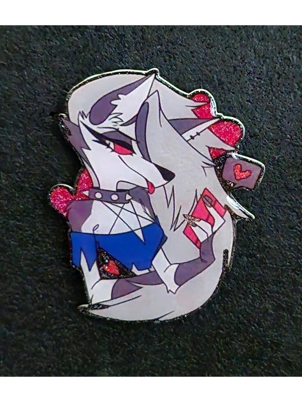 Loona glitter pin - Helluva Boss